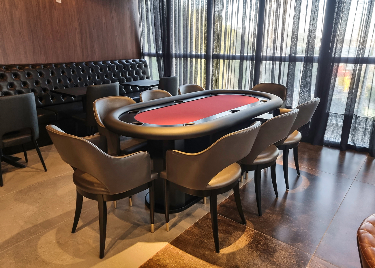 Mesa de Poker Master com Borda Estofada - Nelson Bilhares